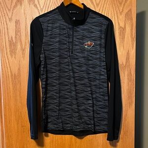Men’s WILD Pattern Black and Gray Zip-up